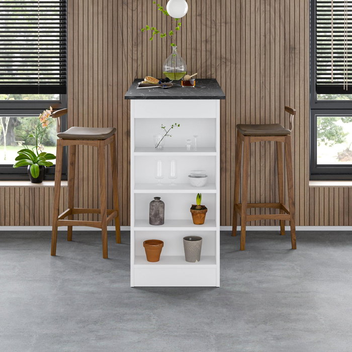 Hanah Home Swallow - Bendir Mesa de Bar Blanca